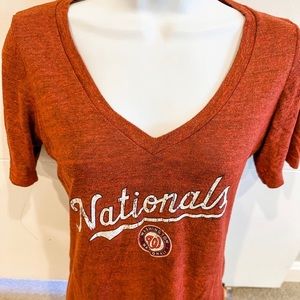 Washington Nationals Baseball Shirt - Womens Medium